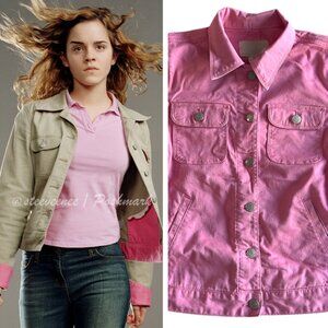 Vintage Y2K Pink Jacket With Blue Trim ALT ASO Hermione Granger